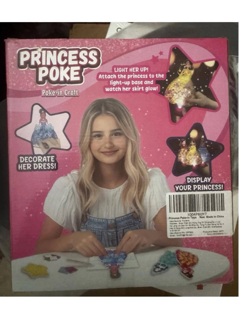 Poke Art Princess Kit Gift 10 Pcs Set,Crafts For Kids Ages 4-8, Diy Craft Kit...